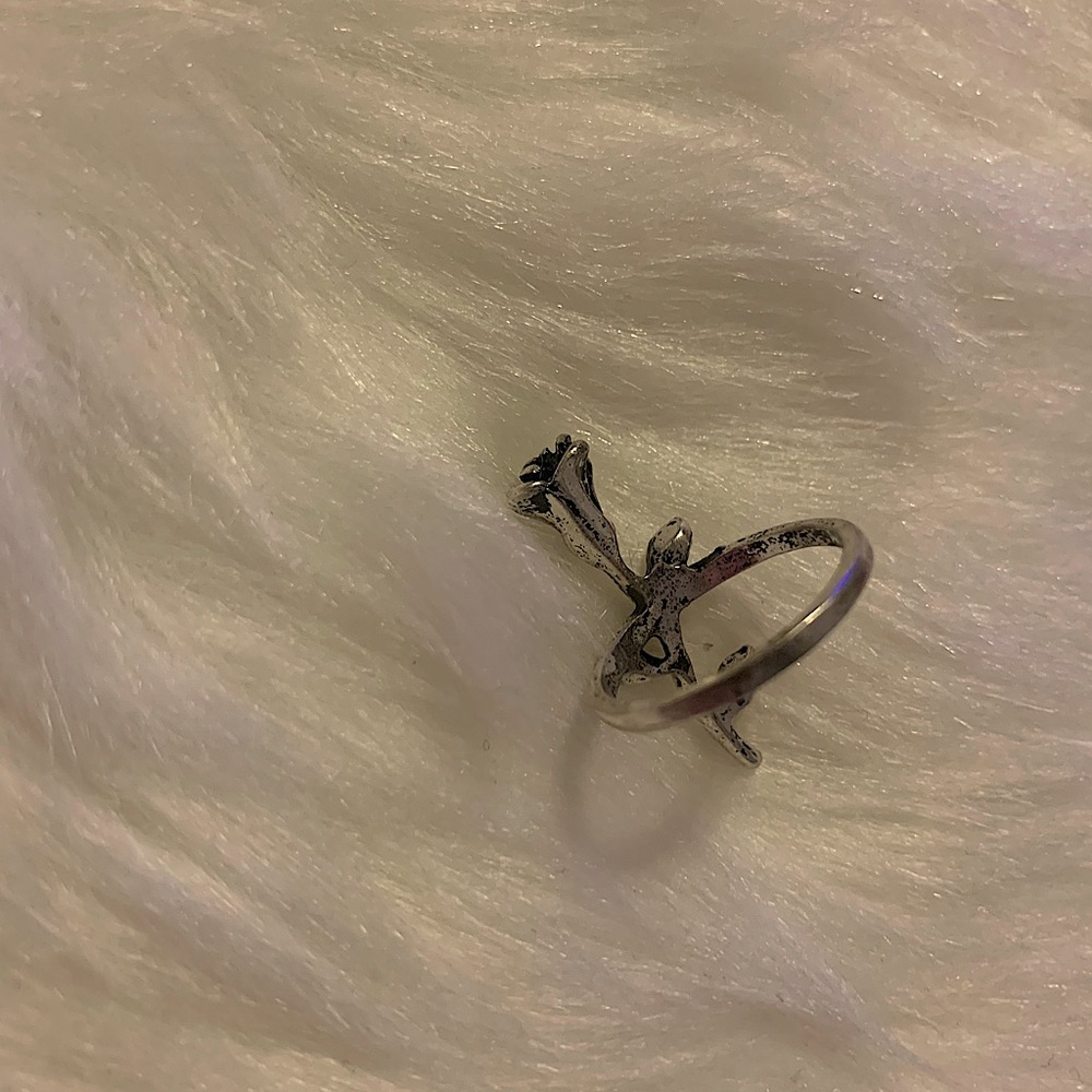 JEWELRY RING SILVER ROSE FLOWER - Picture 5 of 7